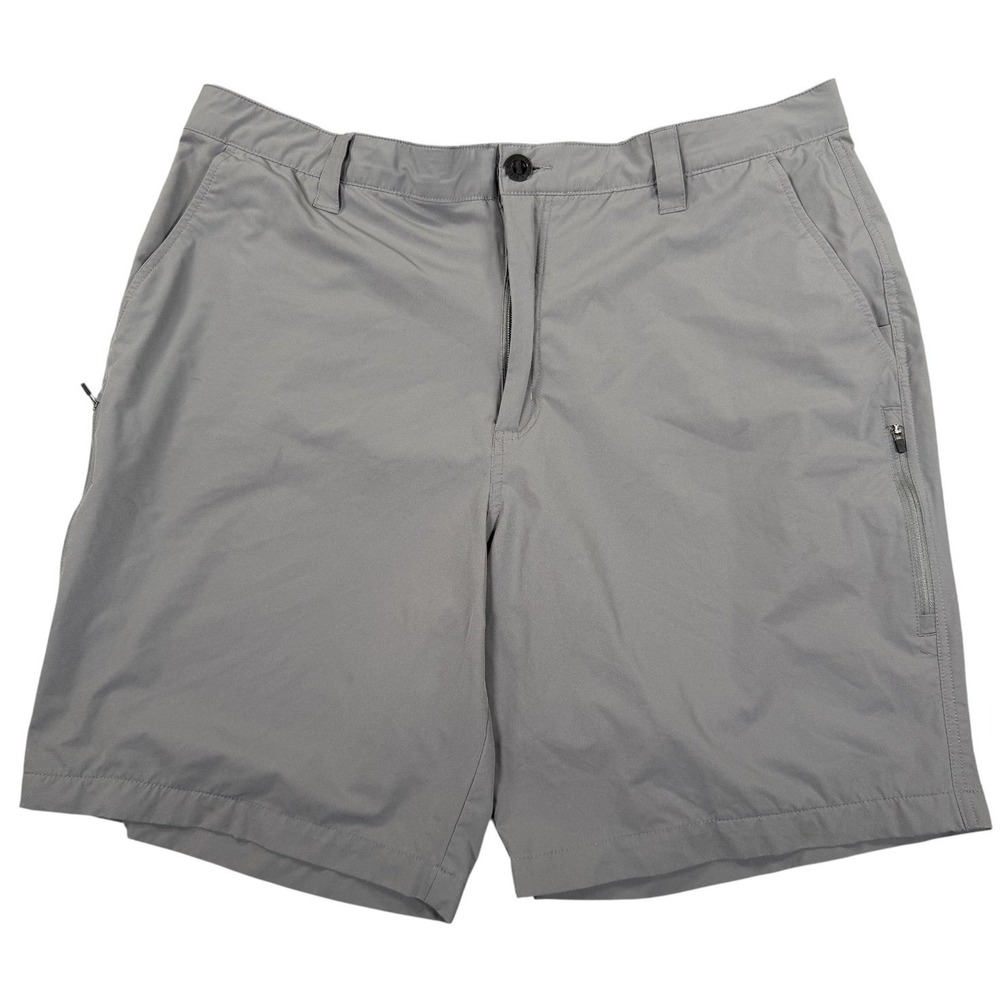 Orvis Men's Performance Fishing Shorts Gray Size 40 Quick Dry Zip Pocket Outdoo